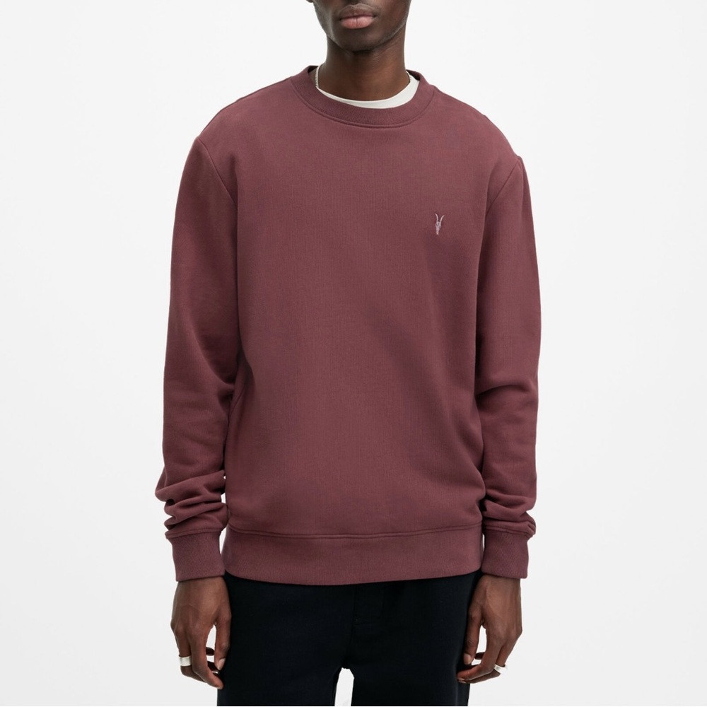 ALLSAINTS Raven Crew Neck Ramskull Sweatshirt.